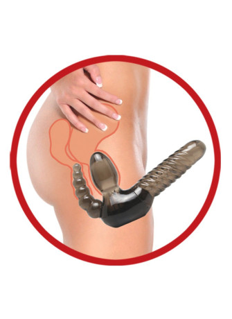 Strapless Strap-On with Anal Stimulator